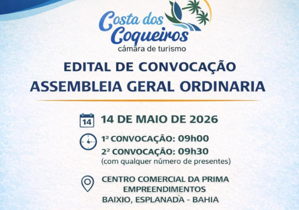 EDITAL DE CONVOCAÇÃO — REGIMENTO ELEITORAL 2026
