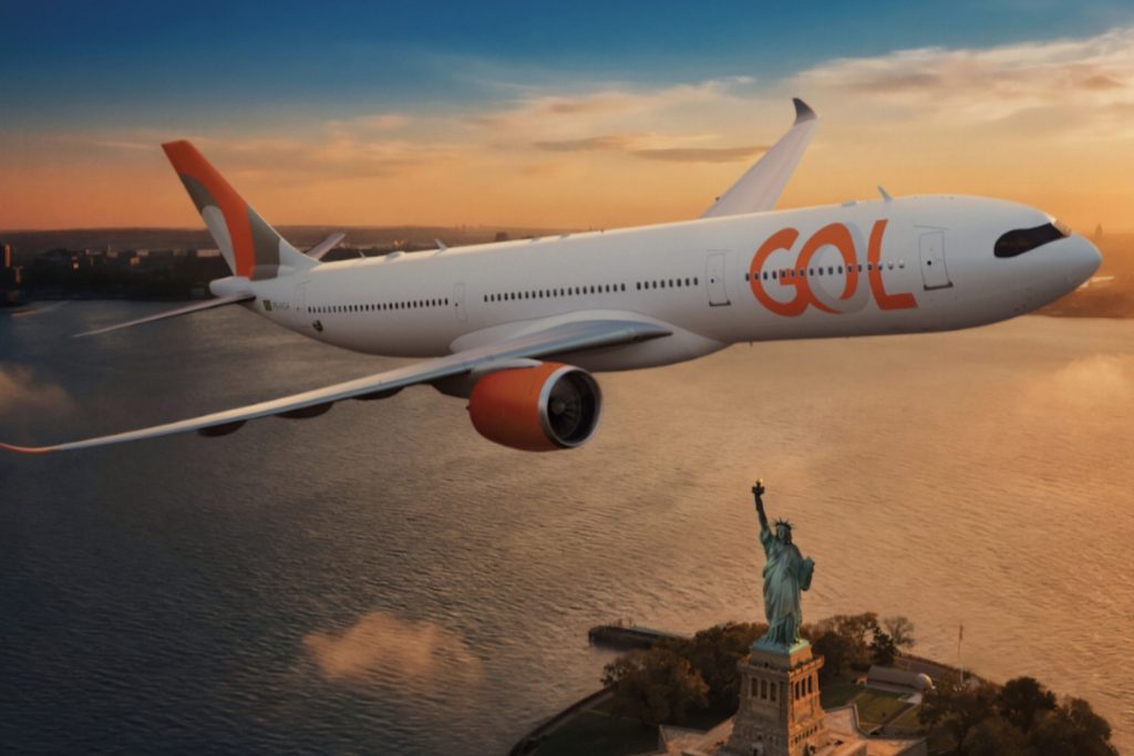 Gol Novo Airbus A330 fará rota entre Rio de Janeiro e Nova York