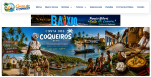 Portal Costa dos Coqueiros é lançado para valorizar o turismo, a cultura e as notícias do Litoral Norte da Bahia