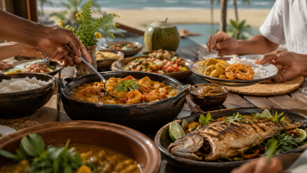 Sabores da Costa dos Coqueiros tradição servida à mesa