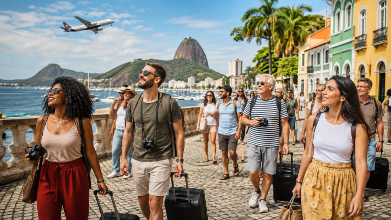 Brasil registra forte avanço no turismo internacional